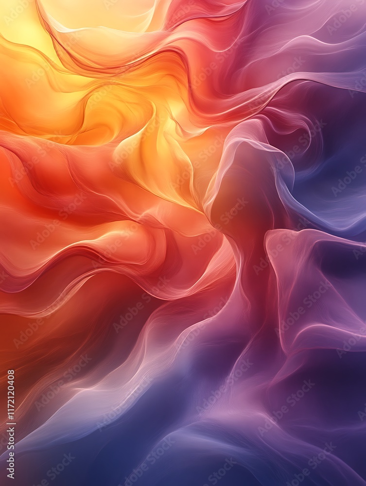 Obraz premium Abstract swirling vibrant colors. (3)
