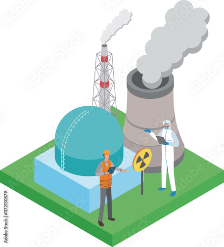 原子力発電所のイメージイラスト
