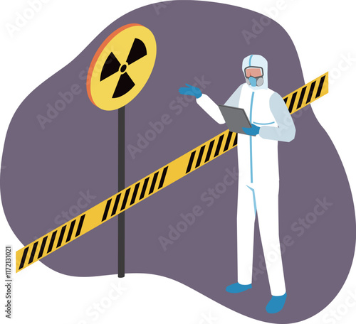 危険区域のイメージイラスト