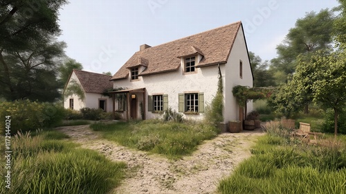 Wallpaper Mural Charming Countryside House Surrounded by Nature Torontodigital.ca