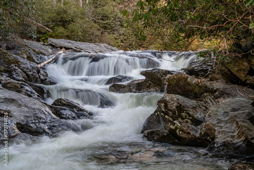 waterfall near highlands, nc
