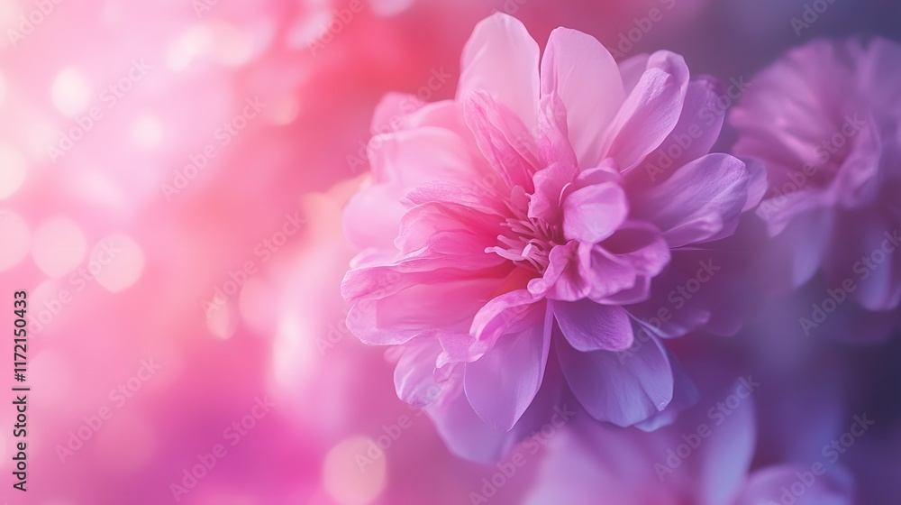 A soft gradient of pink and purple hues with a dreamy bokeh effect, leaving space in the center for text A soft gradient of pink and purple hues with a dreamy bokeh effect, leaving space in the center for text