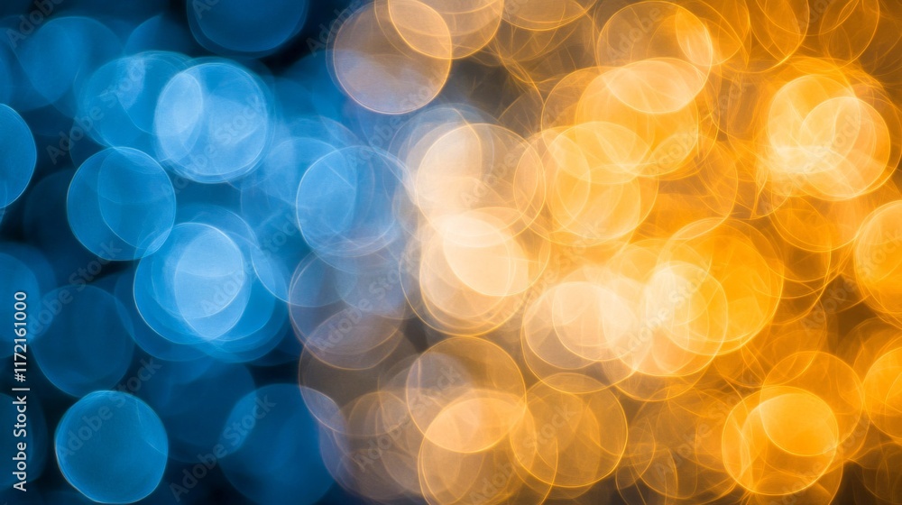 Abstract Blue and Gold Bokeh Lights Background Abstract Blue and Gold Bokeh Lights Background