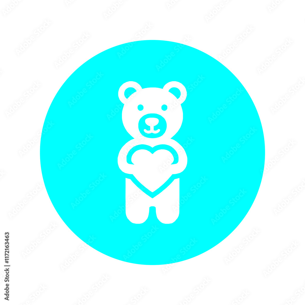 Fototapeta premium Bear with a Heart
