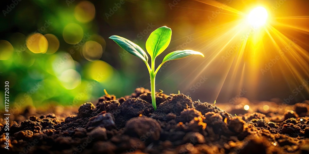 Sunlight nurtures healthy, vibrant green growth; a testament to earth's renewal, beautifully photographed. Sunlight nurtures healthy, vibrant green growth; a testament to earth's renewal, beautifully photographed.
