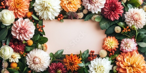 Wallpaper Mural A romantic frame of vibrant flowers and lush leaves, perfect for capturing the essence of love on Valentine's Day, inviting memories to bloom. Torontodigital.ca