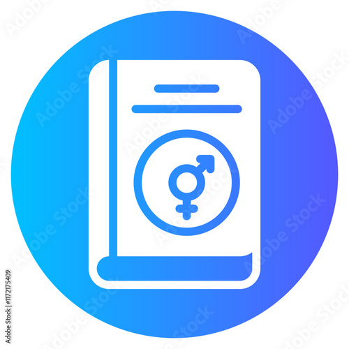 sex education gradient icon
