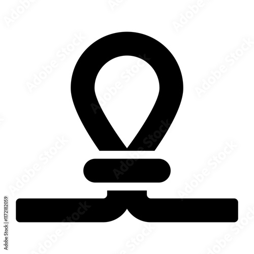 tubal ligation glyph icon