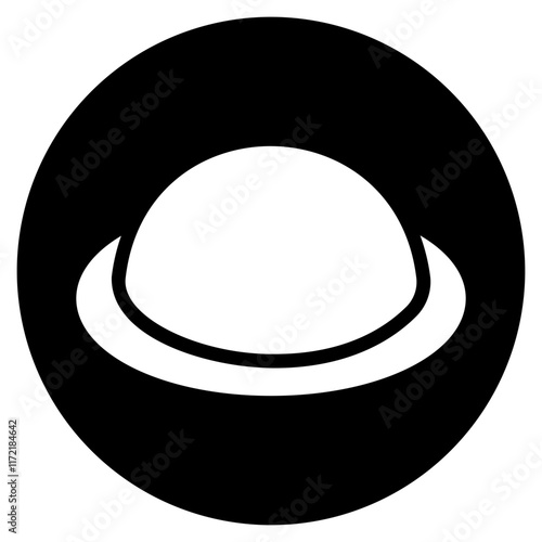 diaphragm glyph icon