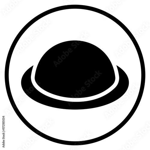 diaphragm glyph icon