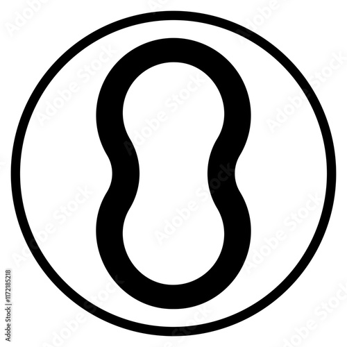 vaginal ring glyph icon