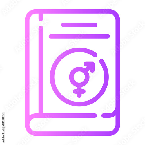 sex education gradient icon