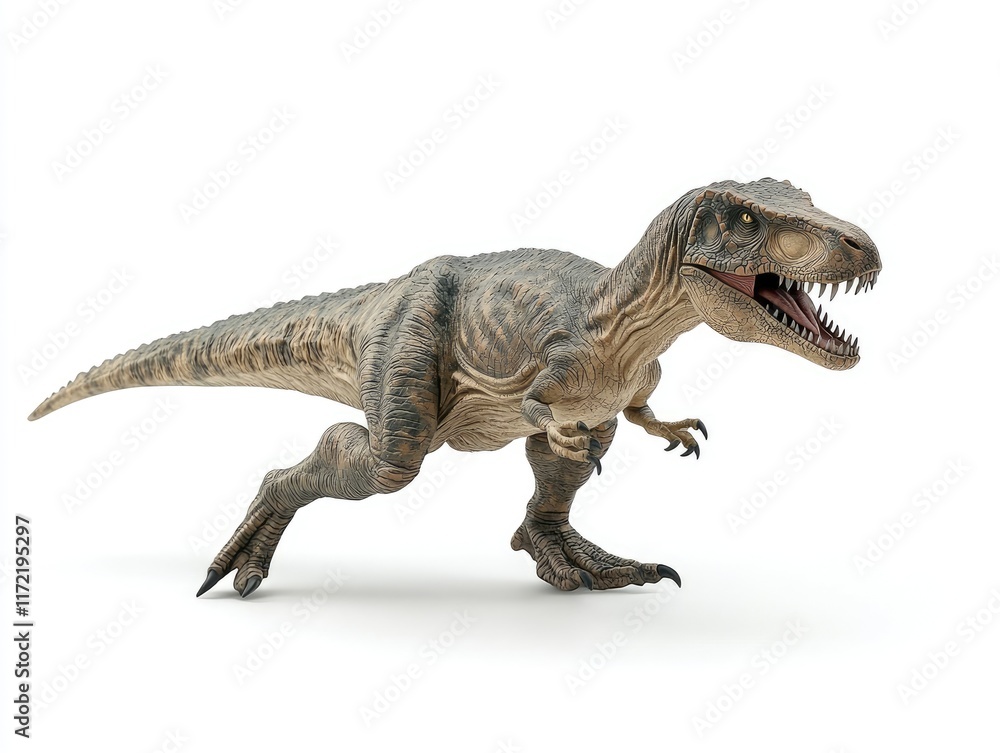A realistic 3D rendering of a running dinosaur, showcasing its detailed features. A realistic 3D rendering of a running dinosaur, showcasing its detailed features.