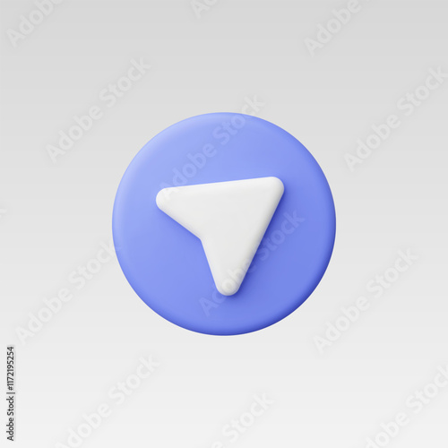 3d Realistic Share Icon vector illustration