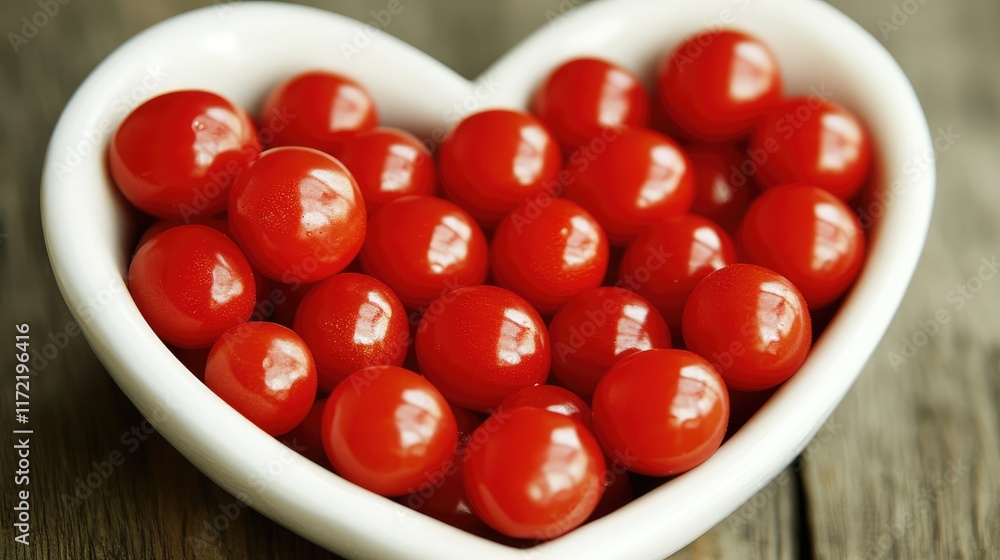Bowl of fresh cherry tomatoes placed on a rustic wooden table, leaving clean space for text. Bowl of fresh cherry tomatoes placed on a rustic wooden table, leaving clean space for text.