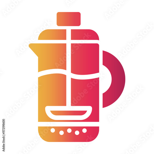 French press Gradient icon