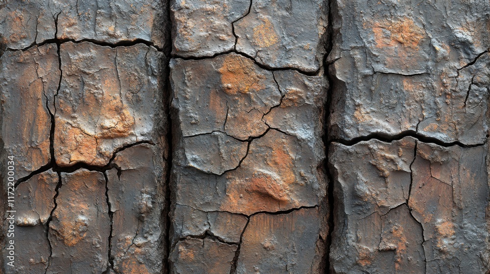 Textured Close-Up of Cracked and Charred Wood Surface with Vivid Earthy Tones Highlighting Natural Weathering and Erosion Patterns Ideal for Backgrounds or Nature Inspired Designs Textured Close-Up of Cracked and Charred Wood Surface with Vivid Earthy Tones Highlighting Natural Weathering and Erosion Patterns Ideal for Backgrounds or Nature Inspired Designs