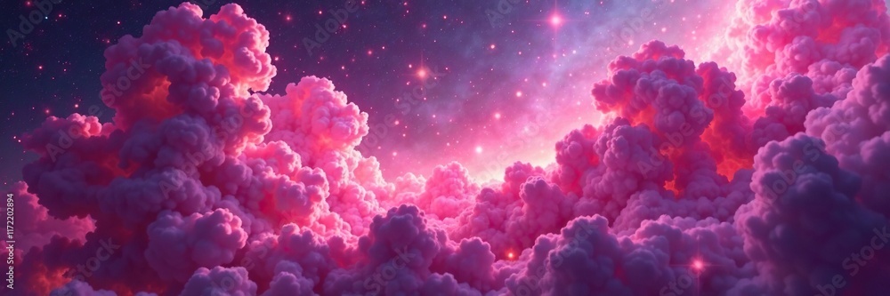 Abstract swirling clouds of pink gas in the vast universe, colorful, swirly, nebulas Abstract swirling clouds of pink gas in the vast universe, colorful, swirly, nebulas