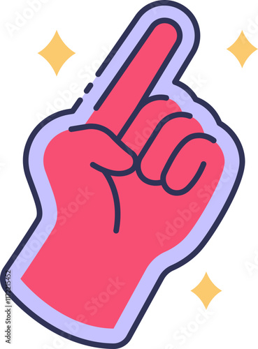 Foam Hand Icon Illustrations