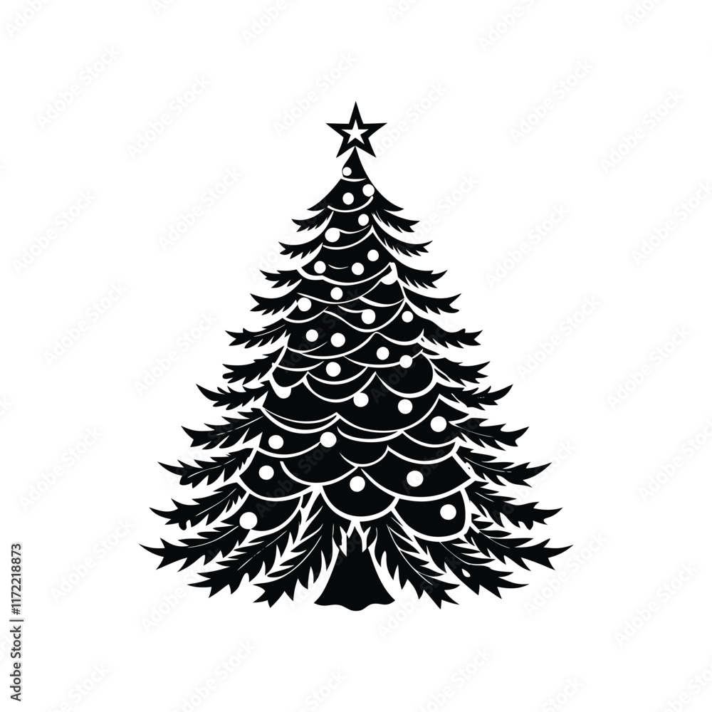 Obraz premium christmas tree clip art vector design.eps