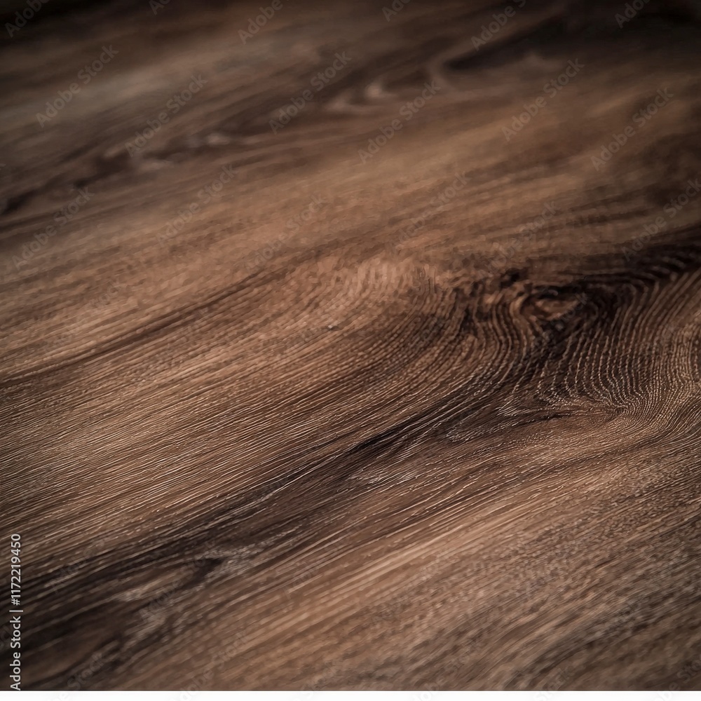 Fototapeta premium Rich Dark Brown Wood Grain Texture Close Up Background Image