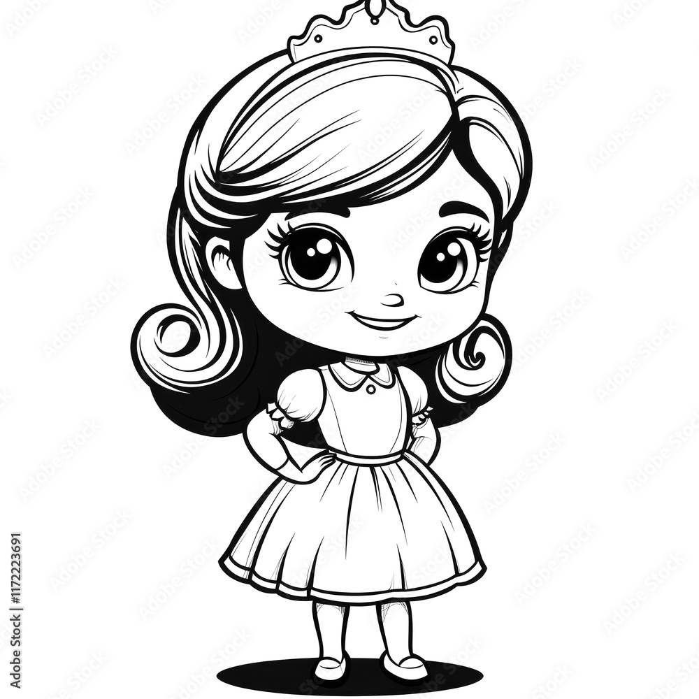 Princess Girl Illustration Princess Girl Illustration