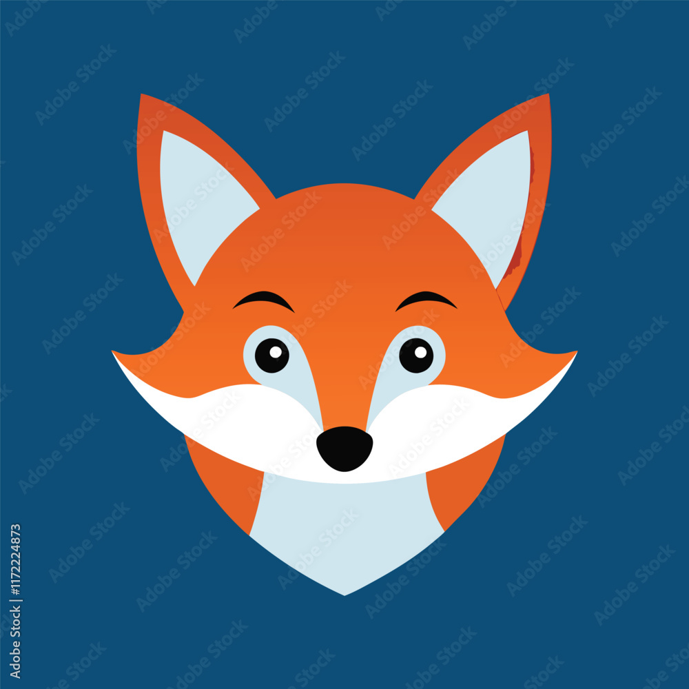 Obraz premium fox face icon.eps