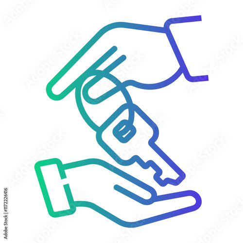 key Line Gradient Icon