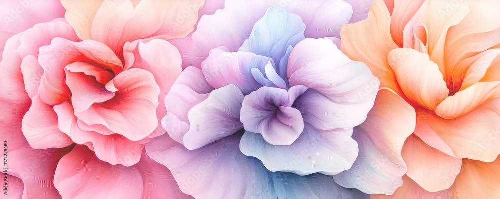 Fototapeta premium Abstract pastel colorful flower background