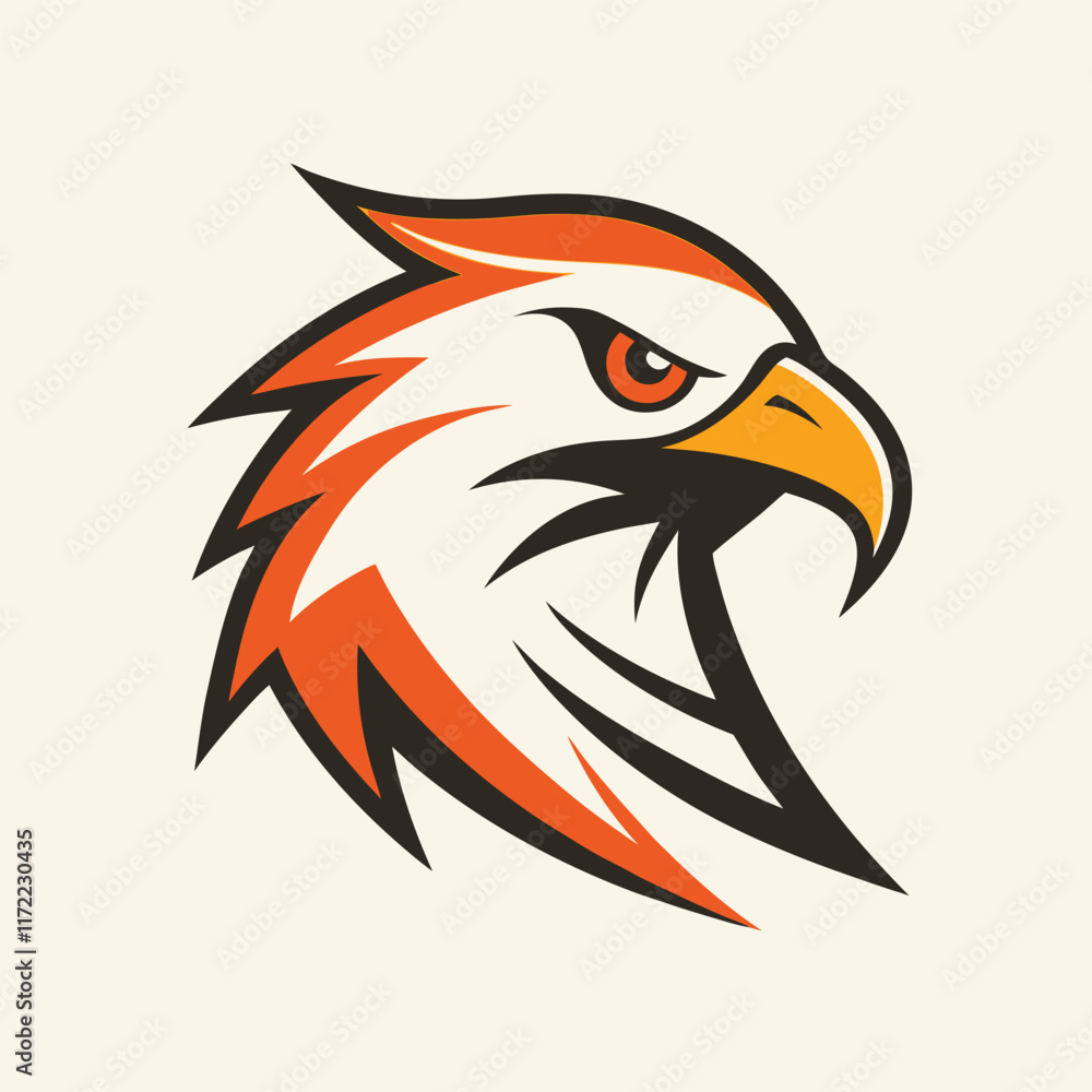 Fototapeta premium minimal hawk logo