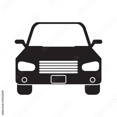 car isolated on white