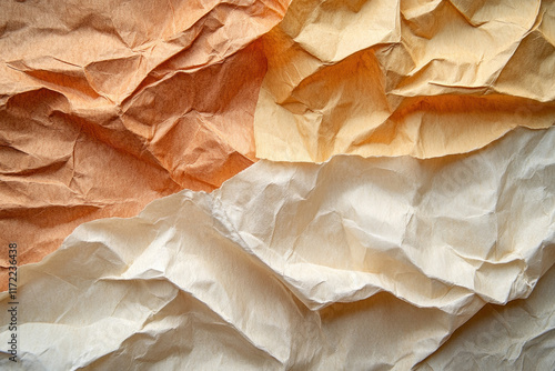 Wallpaper Mural Close-up of a crumpled piece of paper with handwritten notes, highlighted by soft natural lighting. Torontodigital.ca