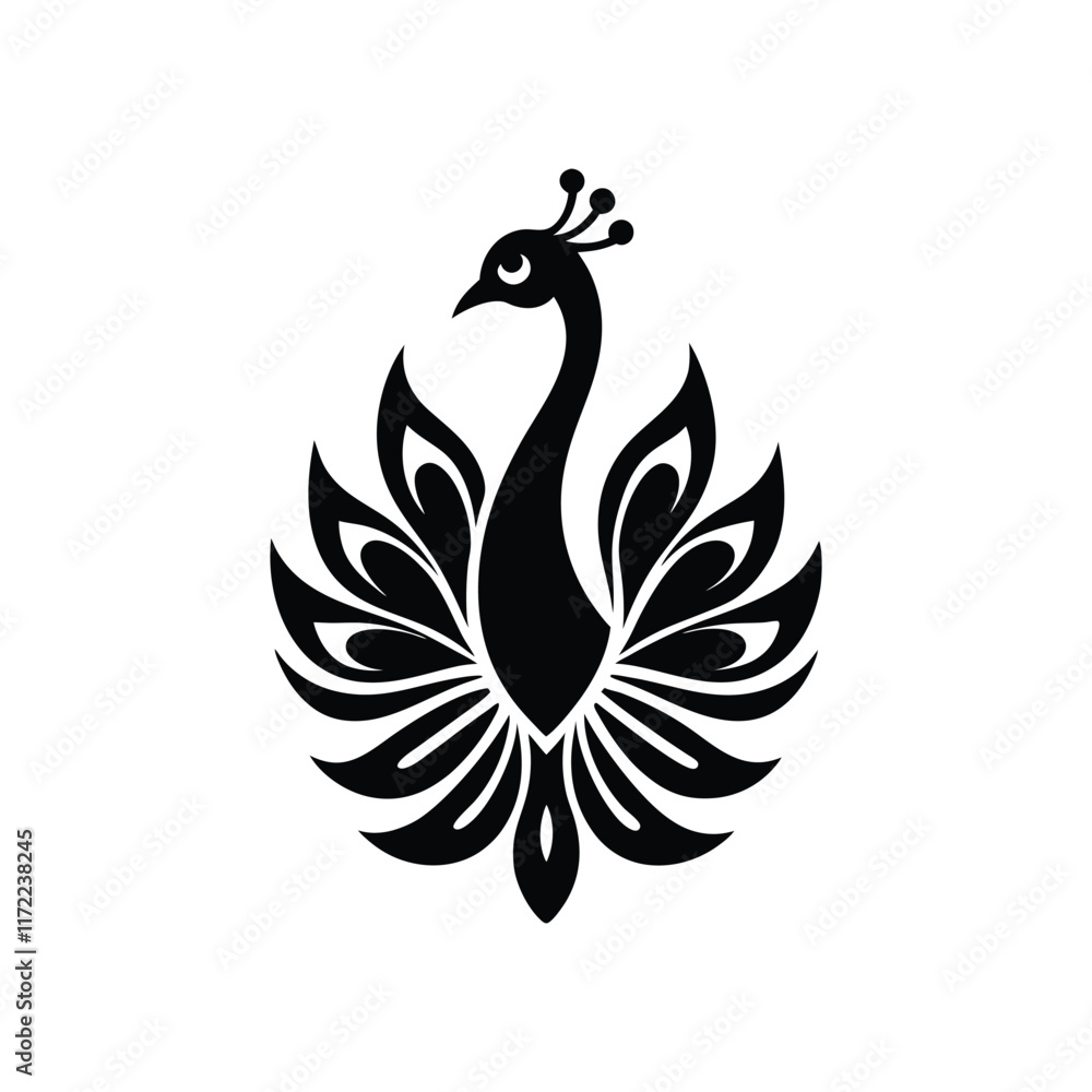 Fototapeta premium vector design on peacock logo.eps