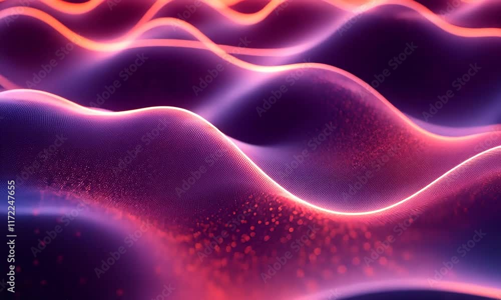 Abstract waves of colorful light create a dynamic, flowing visual effect. Abstract waves of colorful light create a dynamic, flowing visual effect.