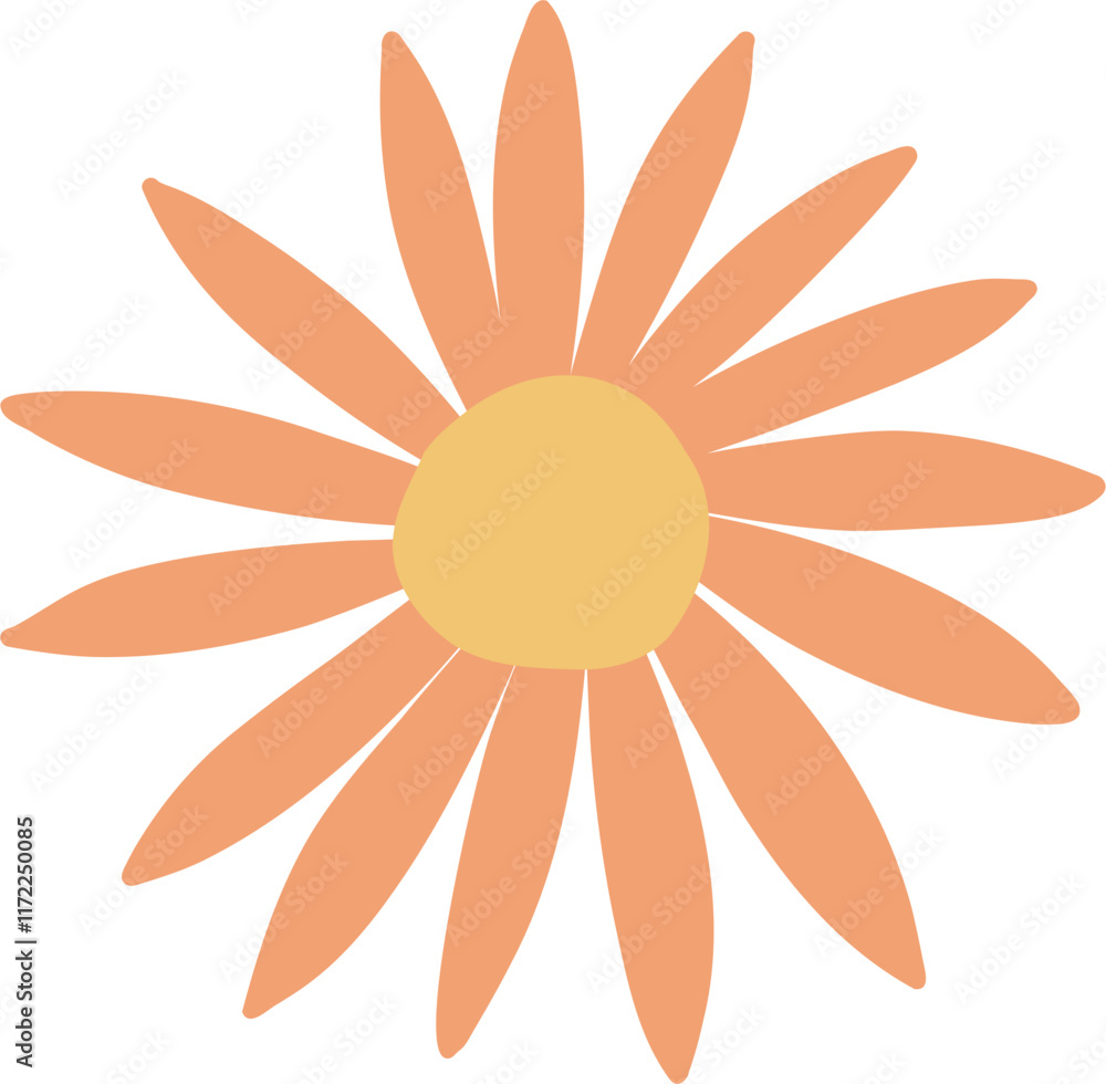 Cute flower doodle vector for decoration Cute flower doodle vector for decoration
