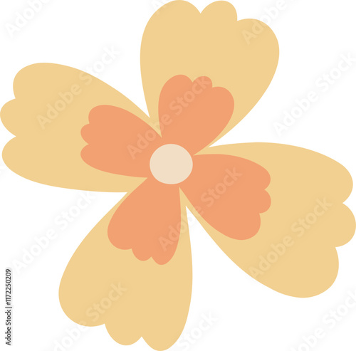 Cute flower doodle vector for decoration