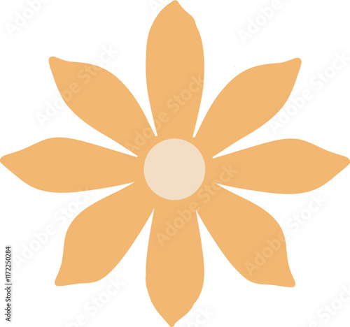 Cute flower doodle vector for decoration