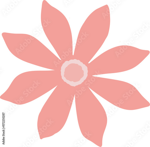 Cute flower doodle vector for decoration