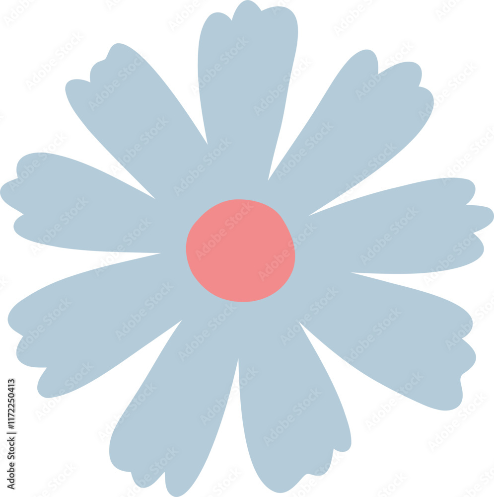Cute flower doodle vector for decoration Cute flower doodle vector for decoration