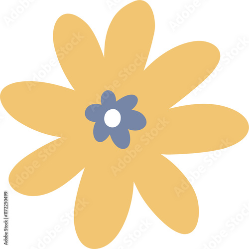 Cute flower doodle vector for decoration