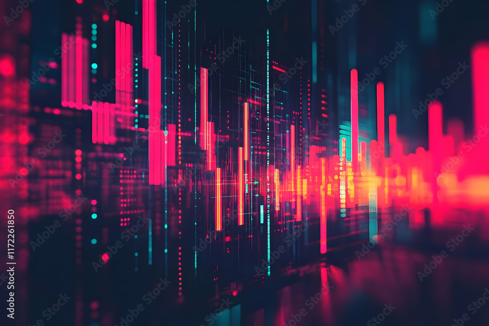 A vibrant digital visualization of data streams, showcasing abstract lines and patterns in neon colors, representing technology and information flow. A vibrant digital visualization of data streams, showcasing abstract lines and patterns in neon colors, representing technology and information flow.