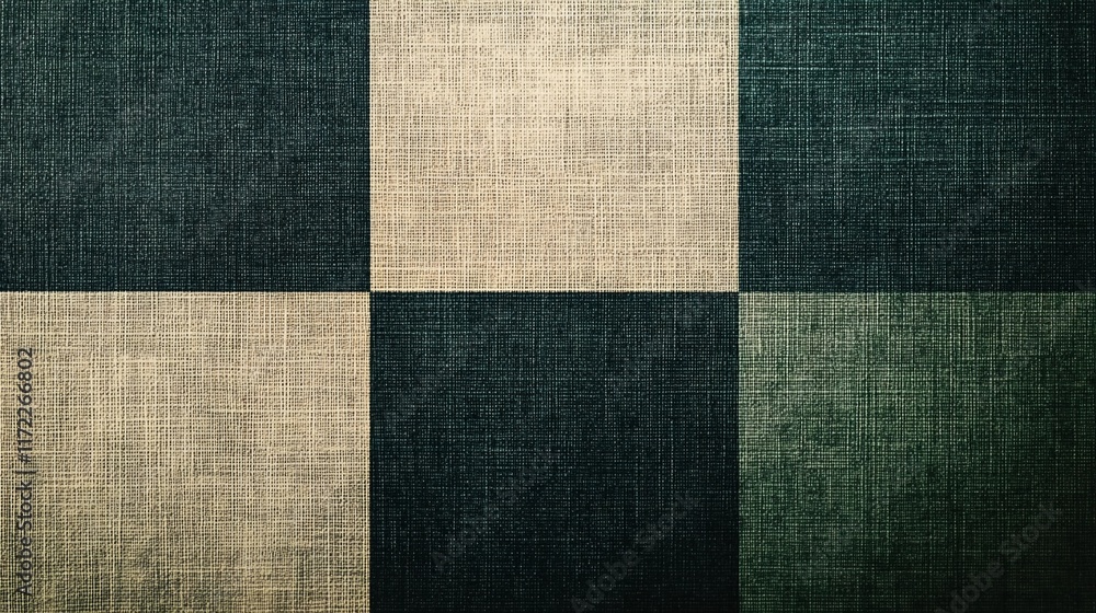 Fototapeta premium Close-up of linen fabric with detailed weave pattern, suitable for natural product backgrounds or textile-themed designs, book illustration style
