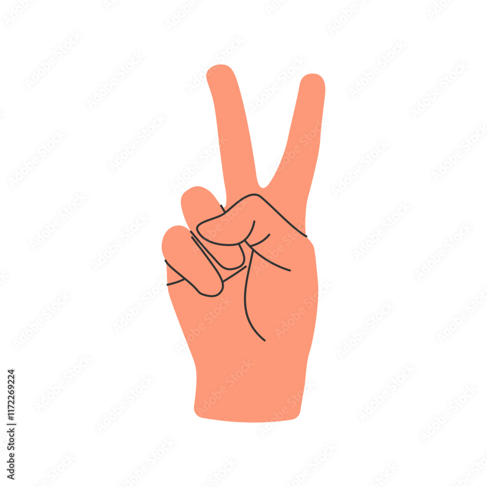 Simple positions hand gestures vector illustration, hand gesture vector, concept of communication, expressions and non verbal vector illustration in hand drawn style Simple positions hand gestures vector illustration, hand gesture vector, concept of communication, expressions and non verbal vector illustration in hand drawn style