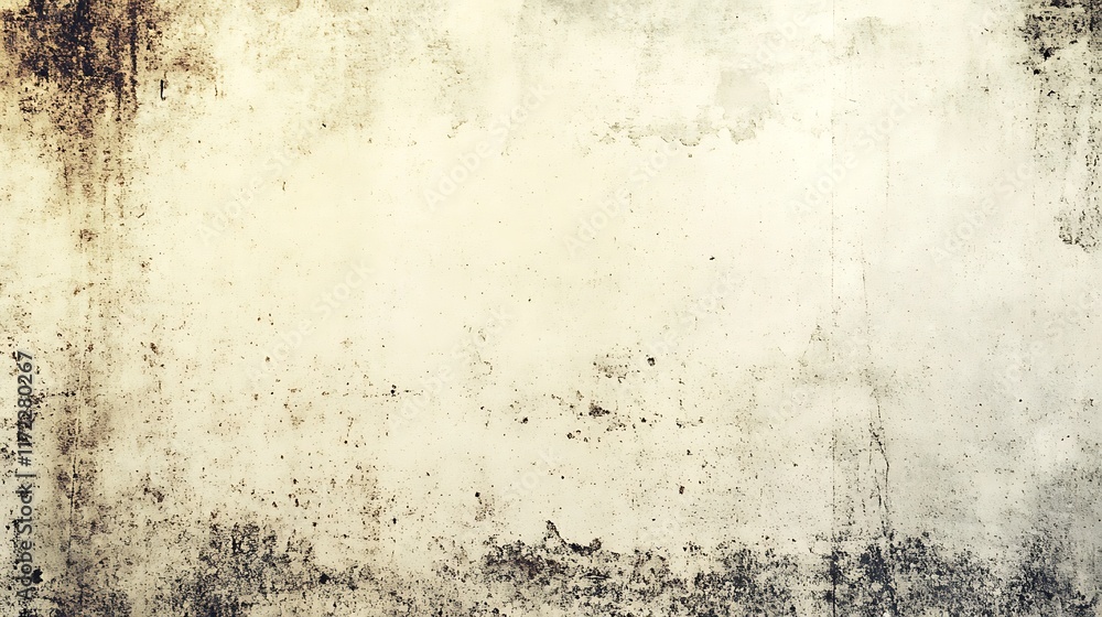 Fototapeta premium Weathered Beige Surface With Dark Accents