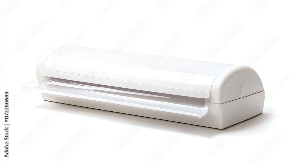 White food vacuum sealer on a white isolated background. White food vacuum sealer on a white isolated background.