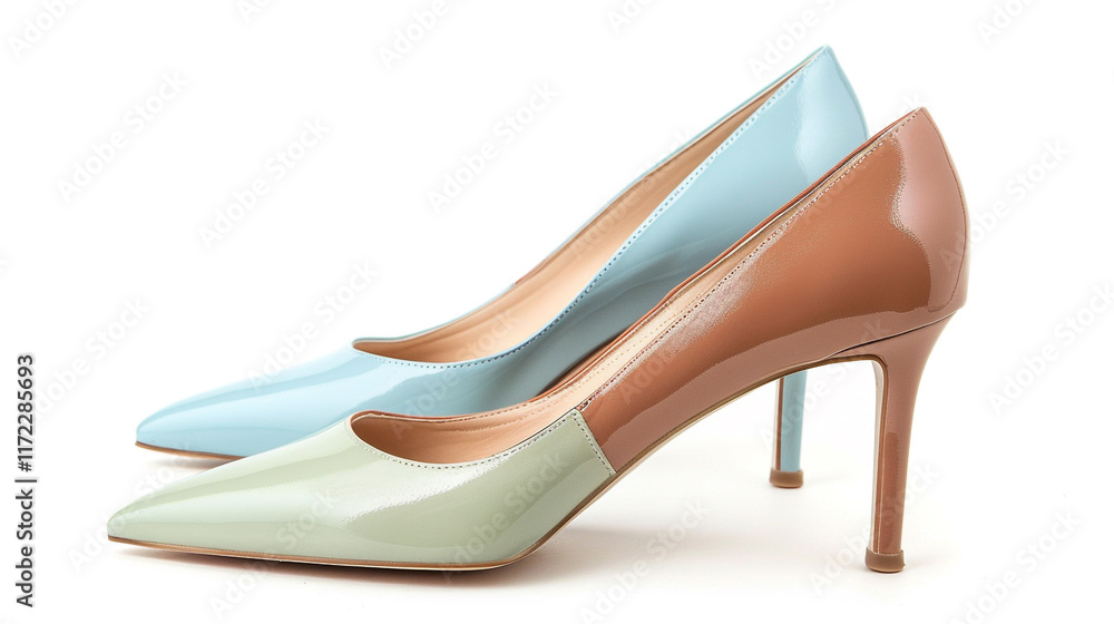 Obraz premium classical pair of colorful high heels 