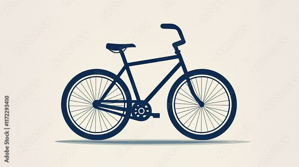 A minimalist illustration of a bicycle showcasing its design and structure. A minimalist illustration of a bicycle showcasing its design and structure.