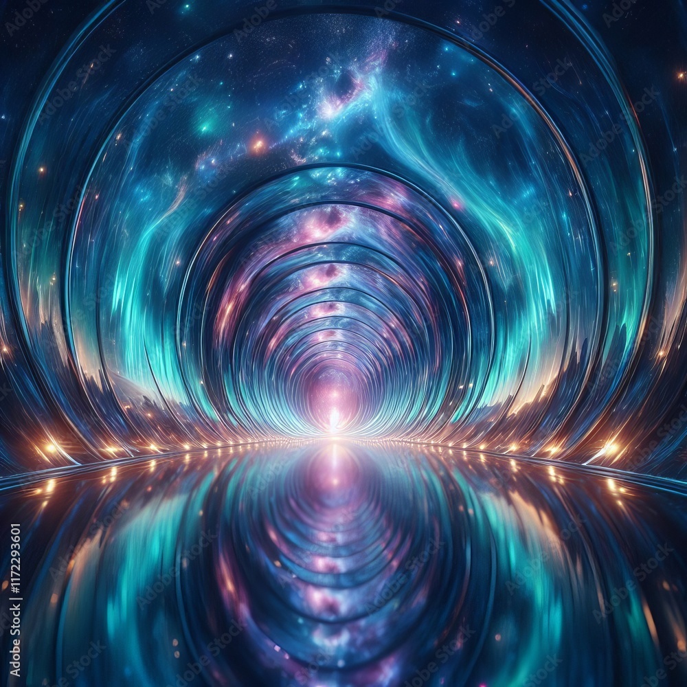 Mirror Aurora Borealis Tunnel Mirror Aurora Borealis Tunnel