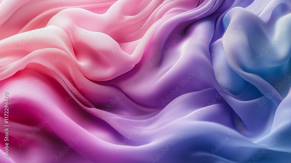Obraz premium Dreamy Pastel Silk Drape