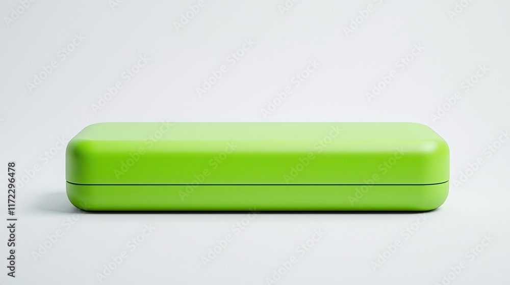 A sleek, green storage case designed for holding items securely and stylishly. A sleek, green storage case designed for holding items securely and stylishly.